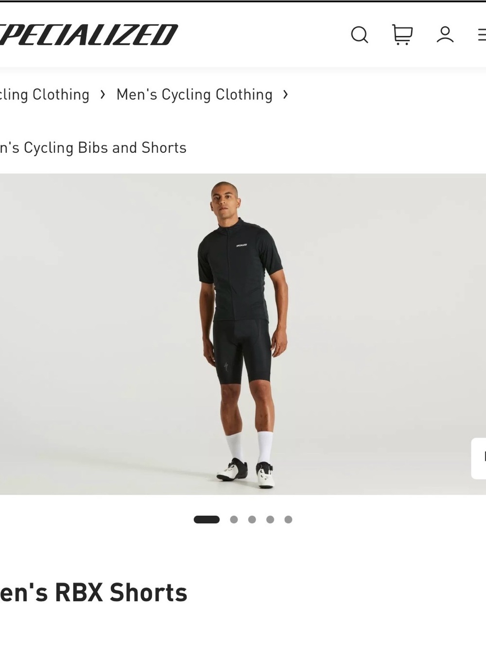 Specialized Men's Athletic Cycling Chamois Shorts - Black